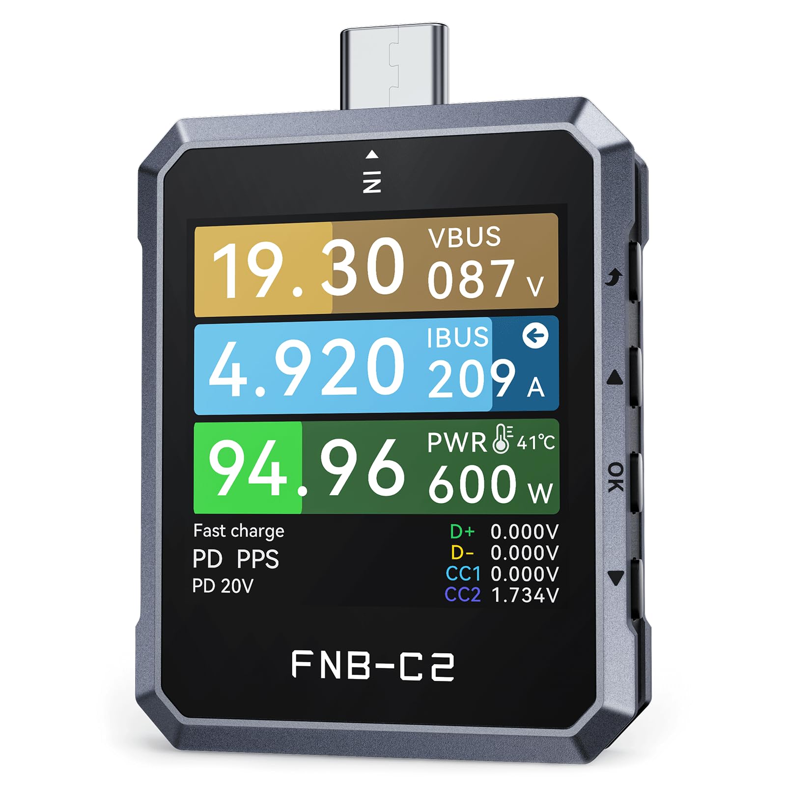 FNB-C2 USB-Cテスター PDプロトコル解析E-Marker チェッカー Amazon.co.jp: FNIRSI FNB-C2 USB-Cテスター PD3.1 240W対応 PD